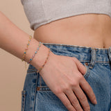 Sterling Silver Evil Eye Chain Bracelet