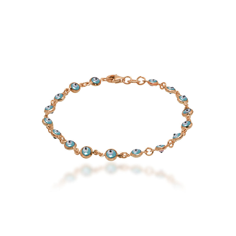 Sterling Silver Evil Eye Bracelet