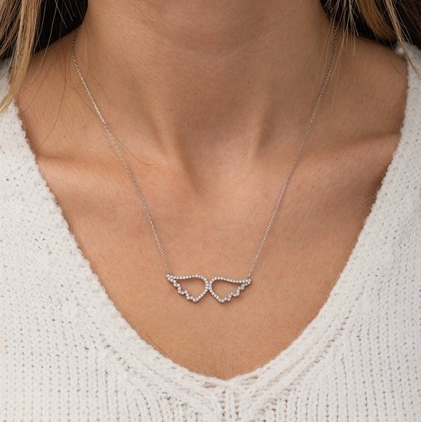 925 Sterling Angel Wing Necklace
