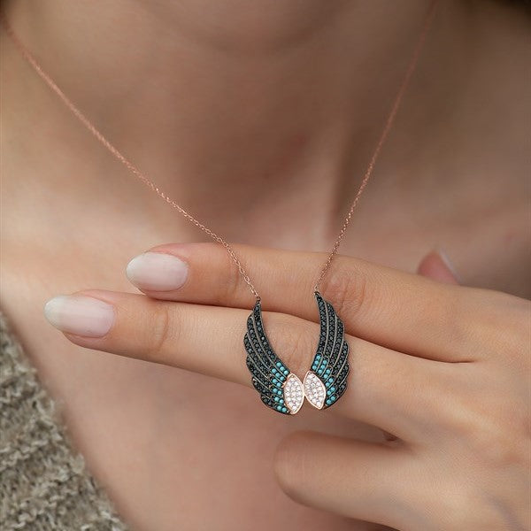 925 Sterling Angel Wing Pendant