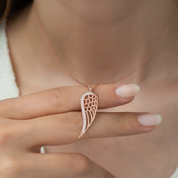 925 Sterling Angel Wing Necklace