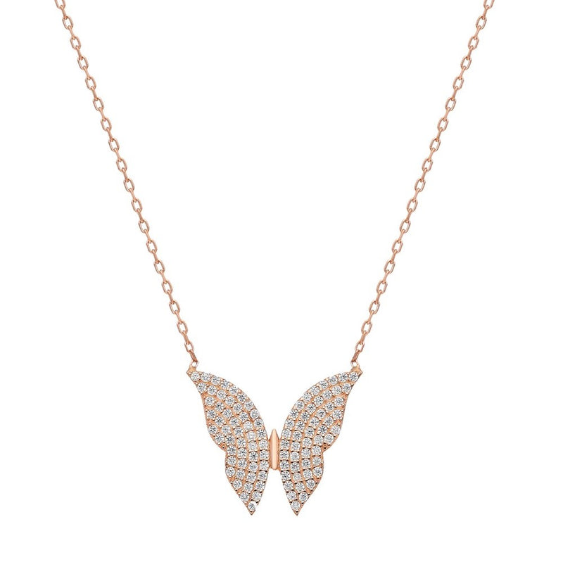 925 Sterling Silver Butterfly Necklace