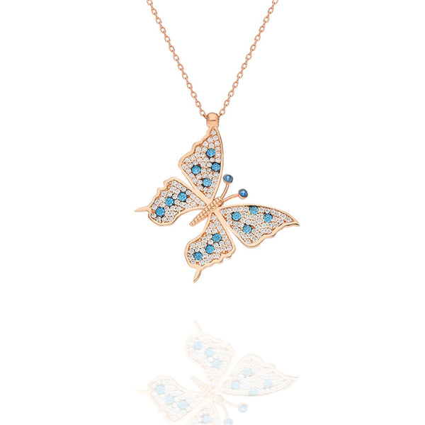 925 Sterling Silver Butterfly Necklace