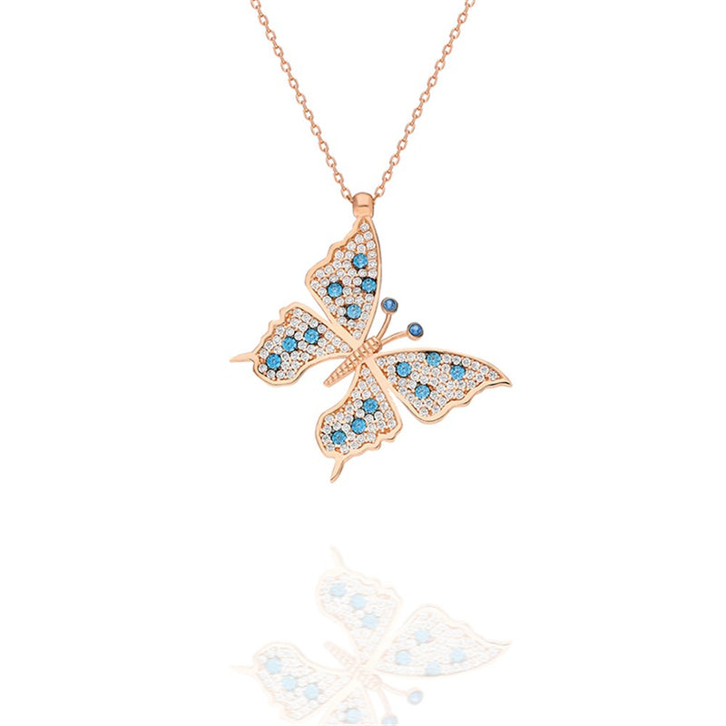925 Sterling Silver Butterfly Necklace