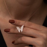 925 Sterling Silver Butterfly Necklace