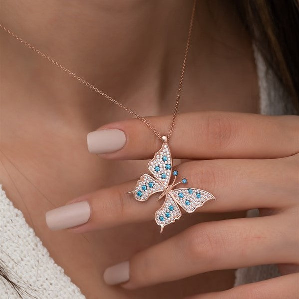 925 Sterling Silver Butterfly Necklace