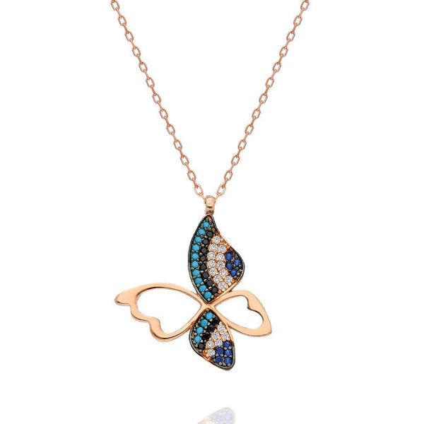 925 Sterling Silver Butterfly Necklace