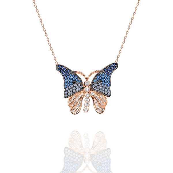 925 Sterling Silver Butterfly Necklace
