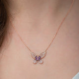 925 Sterling Silver Butterfly Necklace