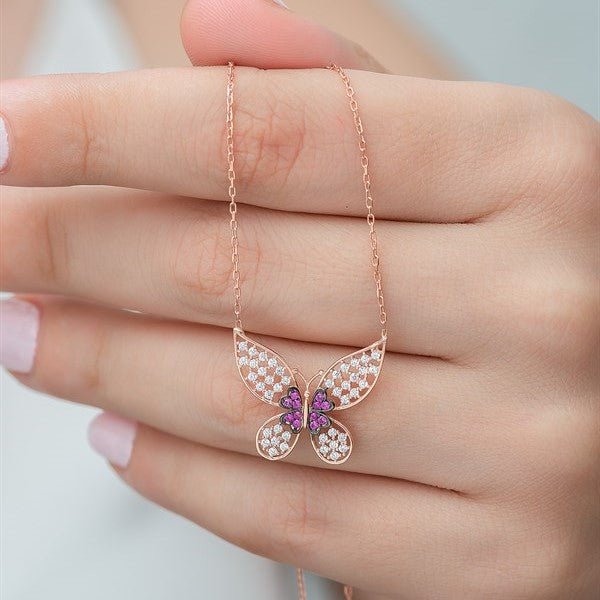 925 Sterling Silver Butterfly Necklace