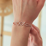 925 Sterling Handcuffs Model Angel Wing Bracelet Women Sterling Silver Bracelet