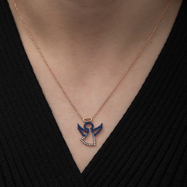 925 Sterling Silver Angel Necklace