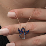 925 Sterling Silver Angel Necklace