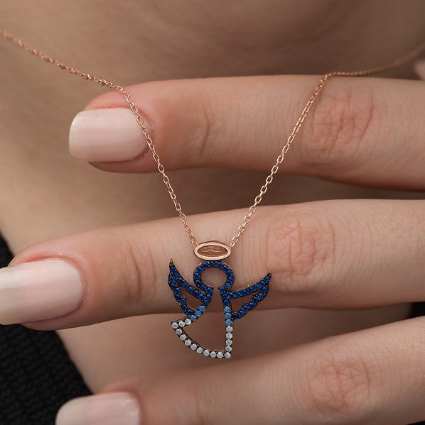 925 Sterling Silver Angel Necklace