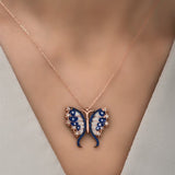Womens Butterfly Necklace