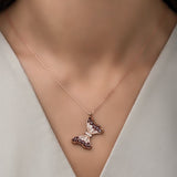 Womens Butterfly Necklace