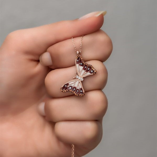 Womens Butterfly Necklace