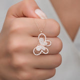 Womens Butterfly Necklace