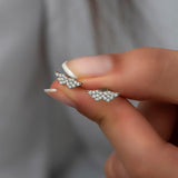 925 Sterling Silver Tiny Angel Wing Earrings