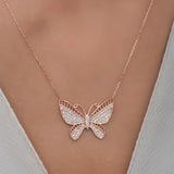 925 Sterling Silver Buttterfly Necklace