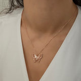 Crystal Butterfly Necklace