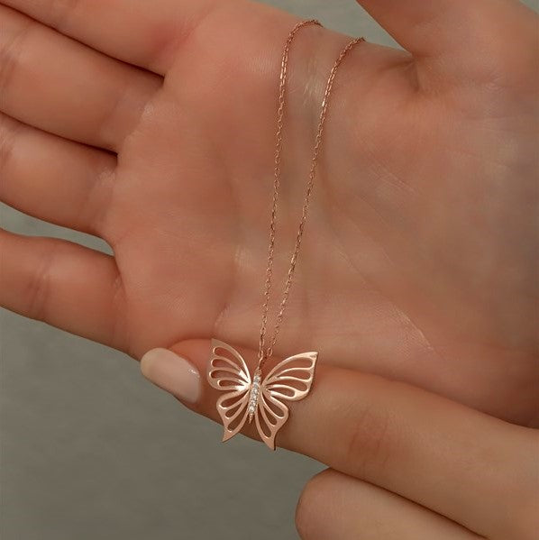 Crystal Butterfly Necklace