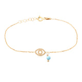 Sterling Silver Evil Eye Bracelet