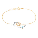 Sterling Silver Evil Eye Bracelet
