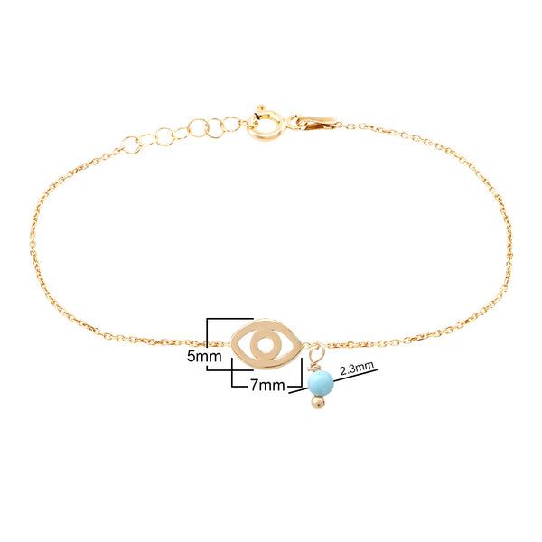 Sterling Silver Evil Eye Bracelet