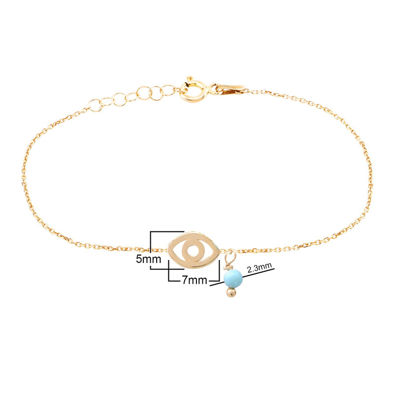 Sterling Silver Evil Eye Bracelet