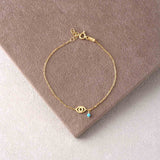 Sterling Silver Evil Eye Bracelet