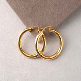 Sterling Silver Hoop Earrings 40 mm