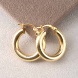 Sterling Silver Hoop Earrings - 25 mm