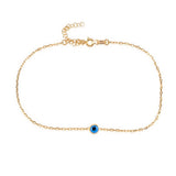 Minimalist Gold Evil Eye Bracelet