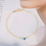 Minimalist Gold Evil Eye Bracelet