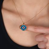 Evil Eye Necklace - Italian Murano Glass Eye