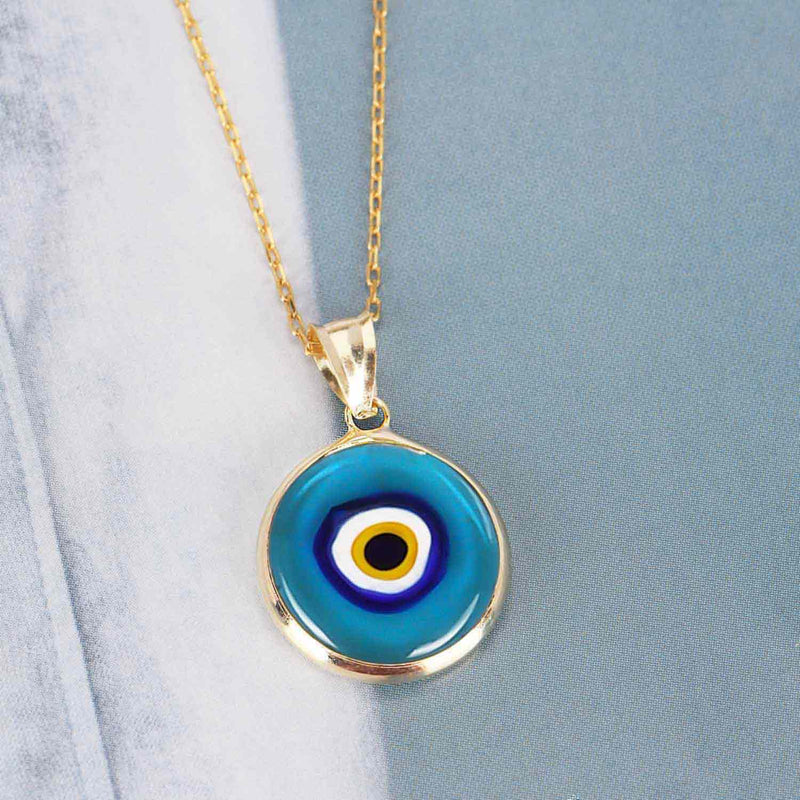 Evil Eye Necklace - Italian Murano Glass Eye
