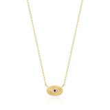 Gold Evil Eye Necklace