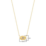 Gold Evil Eye Necklace