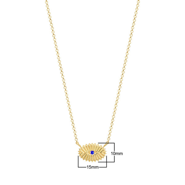 Gold Evil Eye Necklace
