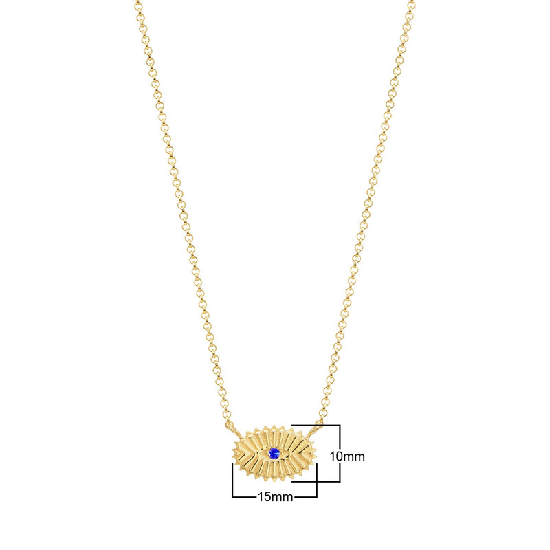 Gold Evil Eye Necklace