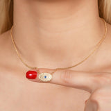 Gold Evil Eye Necklace