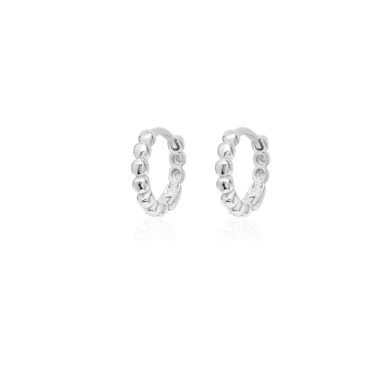 Sterling Silver Braided Hoop Earrings