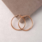 Sterling Silver 40 mm Hoop Earrings