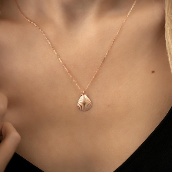 Seashell Sterling Silver Italian Style Necklace