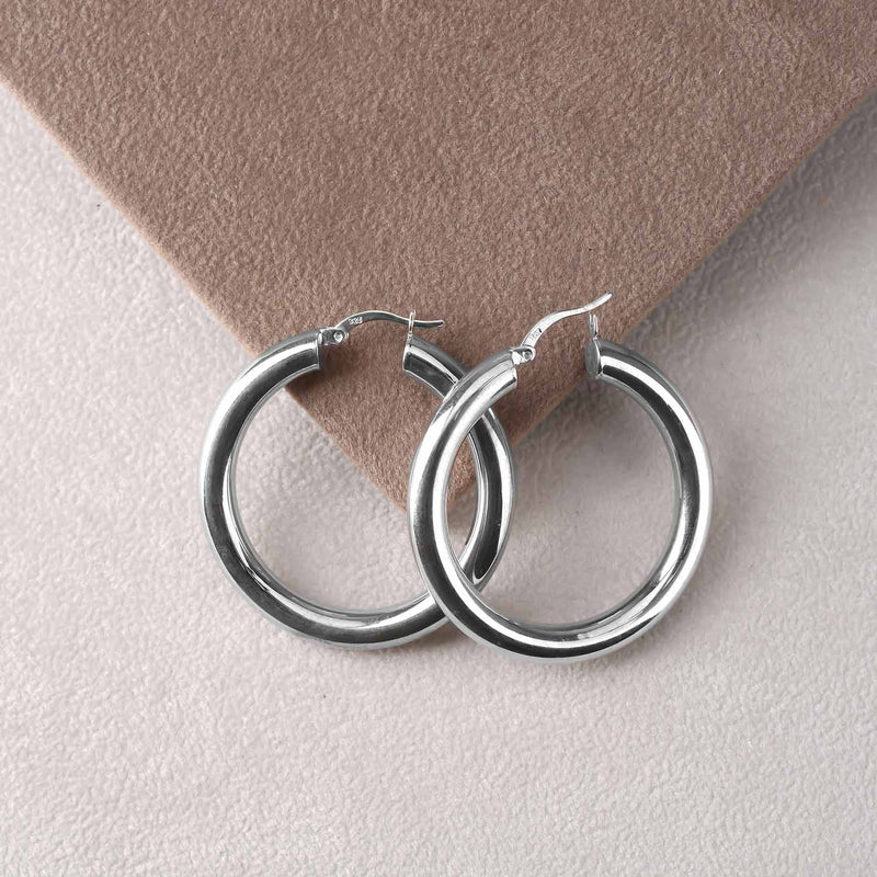Silver Plated 4.90 Mm Dangle Silver Earrings