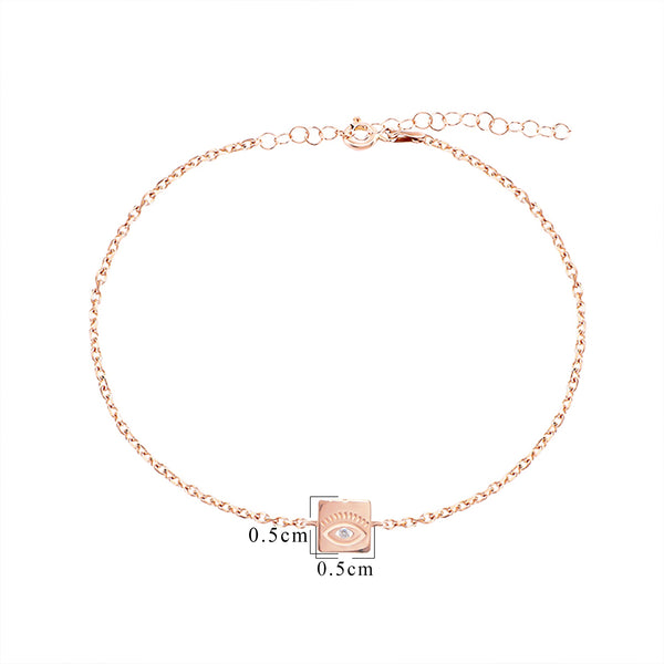 Rose Evil Eye Bracelet