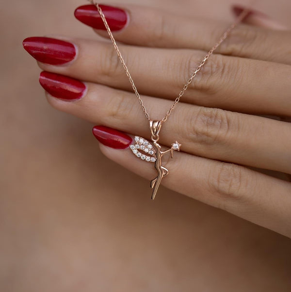 Sterling Silver Angel Necklace