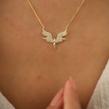 Sterling Silver Archangel Michael Italian Necklace