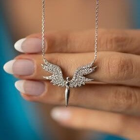 Sterling Silver Archangel Michael Italian Necklace
